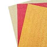 Emboss Handmade Paper 11" x 15" size - DEVRAAJ HANDMADE PAPER, PLANTABLE SEED PAPERS & PAPER PRODUCTS - Golden Yellow
