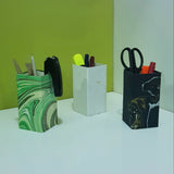 Eco friendly Table top  pen stands made of handmade paper in set of 3 nos with stationery inside