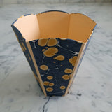 Marble design handmade paper dustbin made with handmade paper board