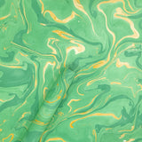 green colour marble design handmade paper with golden design