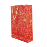 Red colour  portrait Eco-Friendly designer handmade paper bag for wedding birthday personal festival gifts