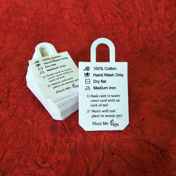 Customized printing and shape Handmade Paper and Plantable Seed Paper price Tags