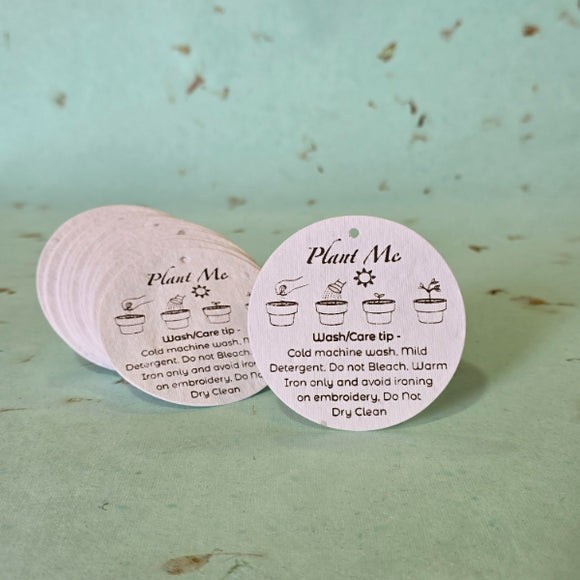 Eco friendly customized plantable seed paper price tags
