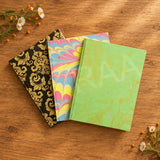 Marble design handmade paper diaries