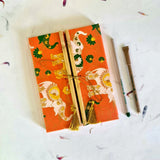 Designer Handmade Paper Bamboo Diaries - DEVRAAJ HANDMADE PAPER, PLANTABLE SEED PAPERS & PAPER PRODUCTS - Light Blue
