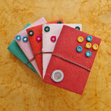 Designer Mirror Handmade Paper Diary with seed pen and seed pencil size 5"x7" - DEVRAAJ HANDMADE PAPER, PLANTABLE SEED PAPERS & PAPER PRODUCTS - Set of 3 Diary