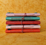 Designer Mirror Handmade Paper Diary with seed pen and seed pencil size 5"x7" - DEVRAAJ HANDMADE PAPER, PLANTABLE SEED PAPERS & PAPER PRODUCTS - Green