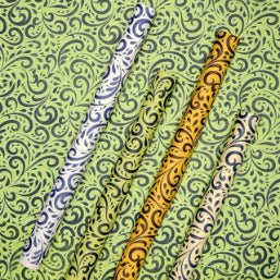 Designer Printed Gift Wrapping Handmade Paper - DEVRAAJ HANDMADE PAPER, PLANTABLE SEED PAPERS & PAPER PRODUCTS - White