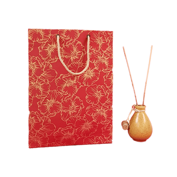Devraaj Eco - friendly Handmade paper Bags (Red) set of 25 bags - DEVRAAJ HANDMADE PAPER, PLANTABLE SEED PAPERS & PAPER PRODUCTS - 