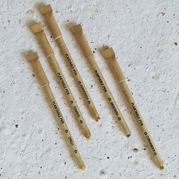 Devraaj Eco - friendly Plantable Seed Pens - Loose Packing - DEVRAAJ HANDMADE PAPER, PLANTABLE SEED PAPERS & PAPER PRODUCTS - 25