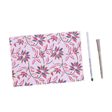 Devraaj Handmade Paper Designer Diary Size 7"x10" - DEVRAAJ HANDMADE PAPER, PLANTABLE SEED PAPERS & PAPER PRODUCTS - Pink