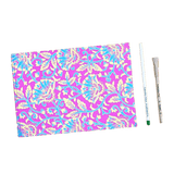 Devraaj Handmade Paper Designer Diary Size 7"x10" - DEVRAAJ HANDMADE PAPER, PLANTABLE SEED PAPERS & PAPER PRODUCTS - Pink