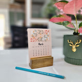 Eco Friendly Handmade Paper Desktop Calendars 2024 / Table Calendar 2024 - DEVRAAJ HANDMADE PAPER, PLANTABLE SEED PAPERS & PAPER PRODUCTS - Set of 3 Nos