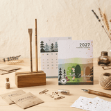 Eco-Friendly Plantable Desk Calendar 2027 | Seed Paper - DEVRAAJ HANDMADE PAPER, PLANTABLE SEED PAPERS & PAPER PRODUCTS - Set of 1