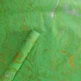 Gift Wrapping Marble Design Handmade Paper Sheets set of 5 sheets - DEVRAAJ HANDMADE PAPER, PLANTABLE SEED PAPERS & PAPER PRODUCTS - Green