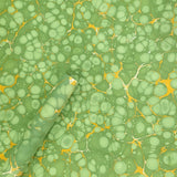 Gift Wrapping Marble Design Handmade Paper Sheets set of 5 sheets - DEVRAAJ HANDMADE PAPER, PLANTABLE SEED PAPERS & PAPER PRODUCTS - Dark Green & Golden
