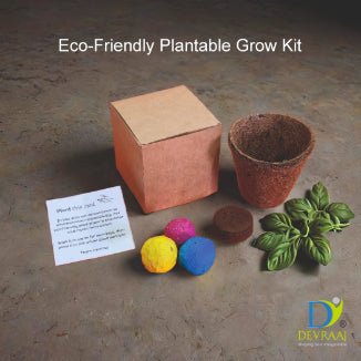 Grow Kit - Best For Corporate Gifting And Kids DIY Activities, Gifting - DEVRAAJ HANDMADE PAPER, PLANTABLE SEED PAPERS & PAPER PRODUCTS - 