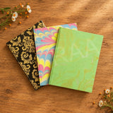 Marble Design Handmade Paper Diary | Eco-friendly Gifting - DEVRAAJ HANDMADE PAPER, PLANTABLE SEED PAPERS & PAPER PRODUCTS - Black - Design