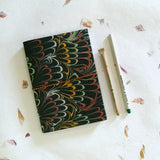 Marble Design Handmade Paper Notepad with Plantable Pen and Plantable Pencil - DEVRAAJ HANDMADE PAPER, PLANTABLE SEED PAPERS & PAPER PRODUCTS - Black