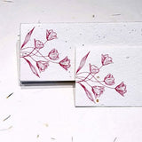 Plantable Seed Paper Cash - Money Envelopes For Wedding and Shagun Favors - With Front Side Print - DEVRAAJ HANDMADE PAPER, PLANTABLE SEED PAPERS & PAPER PRODUCTS - Pink Flowers
