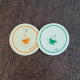 Plantable Seed Paper Coasters With Seeds Name Printed - DEVRAAJ HANDMADE PAPER, PLANTABLE SEED PAPERS & PAPER PRODUCTS - 50 Nos