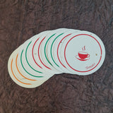 Plantable Seed Paper Coasters With Seeds Name Printed - DEVRAAJ HANDMADE PAPER, PLANTABLE SEED PAPERS & PAPER PRODUCTS - 50 Nos
