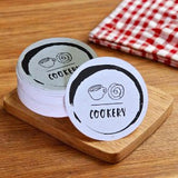 Plantable Seed Paper Coasters With Seeds Name Printed - DEVRAAJ HANDMADE PAPER, PLANTABLE SEED PAPERS & PAPER PRODUCTS - 50 Nos