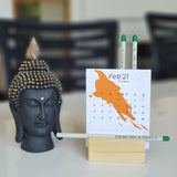 Plantable Seed Paper Desktop Calendars 2021 - DEVRAAJ HANDMADE PAPER, PLANTABLE SEED PAPERS & PAPER PRODUCTS - 