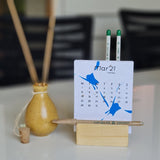 Plantable Seed Paper Desktop Calendars 2021 - DEVRAAJ HANDMADE PAPER, PLANTABLE SEED PAPERS & PAPER PRODUCTS - 