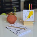 Plantable Seed Paper Desktop Calendars 2021 - DEVRAAJ HANDMADE PAPER, PLANTABLE SEED PAPERS & PAPER PRODUCTS - 