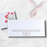 Plantable Seed Paper Money Envelopes - Printed - DEVRAAJ HANDMADE PAPER, PLANTABLE SEED PAPERS & PAPER PRODUCTS - Red Design