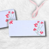 Plantable Seed Paper Money Envelopes - Printed - DEVRAAJ HANDMADE PAPER, PLANTABLE SEED PAPERS & PAPER PRODUCTS - Red Design