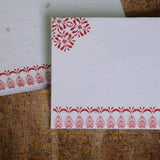 Plantable Seed Paper Money Envelopes - Printed - DEVRAAJ HANDMADE PAPER, PLANTABLE SEED PAPERS & PAPER PRODUCTS - Red Design