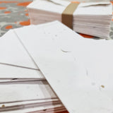 Plantable Seed Paper Money Envelopes - Without Front Side Print - DEVRAAJ HANDMADE PAPER, PLANTABLE SEED PAPERS & PAPER PRODUCTS - 25 nos