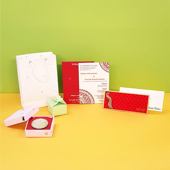 Plantable Seed Paper Wedding Combo Pack - DEVRAAJ HANDMADE PAPER, PLANTABLE SEED PAPERS & PAPER PRODUCTS - 