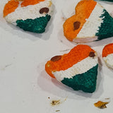 Tri Colour Heart Shape Plantable Seed Balls in pack of - DEVRAAJ HANDMADE PAPER, PLANTABLE SEED PAPERS & PAPER PRODUCTS - Tri Colour Heart Shape Seed Balls