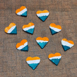 Tri Colour Heart Shape Plantable Seed Balls in pack of - DEVRAAJ HANDMADE PAPER, PLANTABLE SEED PAPERS & PAPER PRODUCTS - Tri Colour Heart Shape Seed Balls