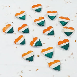 Tri Colour Heart Shape Plantable Seed Balls in pack of - DEVRAAJ HANDMADE PAPER, PLANTABLE SEED PAPERS & PAPER PRODUCTS - Tri Colour Heart Shape Seed Balls