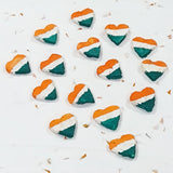 Tri Colour Heart Shape Plantable Seed Balls in pack of - DEVRAAJ HANDMADE PAPER, PLANTABLE SEED PAPERS & PAPER PRODUCTS - Tri Colour Heart Shape Seed Balls