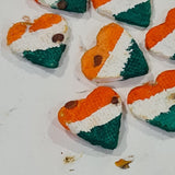 Tri Colour Heart Shape Plantable Seed Balls in pack of - DEVRAAJ HANDMADE PAPER, PLANTABLE SEED PAPERS & PAPER PRODUCTS - Tri Colour Heart Shape Seed Balls