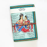 Devraaj Handmade Paper Radha-Krishna Diary 5"x7" with Plantable seed pen & seed pencil