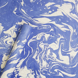 Eco-friendly blue colour marble desing handmade paper in Ahmedabad