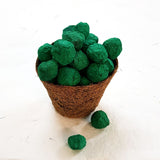 Eco-friendly seed balls in green colour