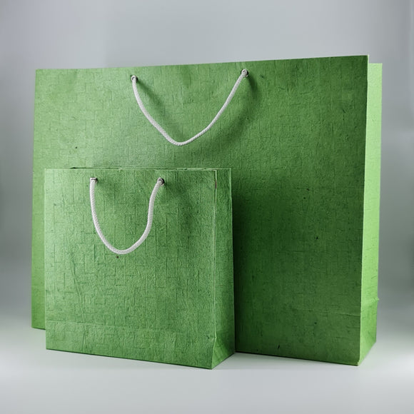 Eco-friendly Emboss Textured Handmade Paper Bags Set of Two Size Bags ( 5 Sets )