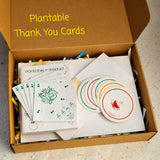 Eco-friendly plantable Thank You Cards made of cotton rags handmade seed embedded paper use for corporate branding, corporate events, product promotions and marketing, Greeting cards and welcome