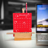 Plantable calendar 2022 made of plantable seed paper with wooden stand plantable pen and plantable pencil, toamto chilly and marigold plantable seed paper