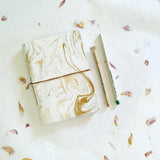 Marble Design Handmade Paper Notepad with Plantable Pen and Plantable Pencil