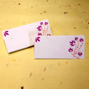 Plantable Seed Paper Money / Shagun Envelopes - Flower Design