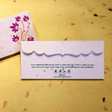 Plantable Seed Paper Money / Shagun Envelopes - Flower Design