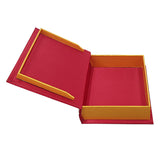 Book shape eco-friendly handmade paper gift boxes use for promotional branding and gifts